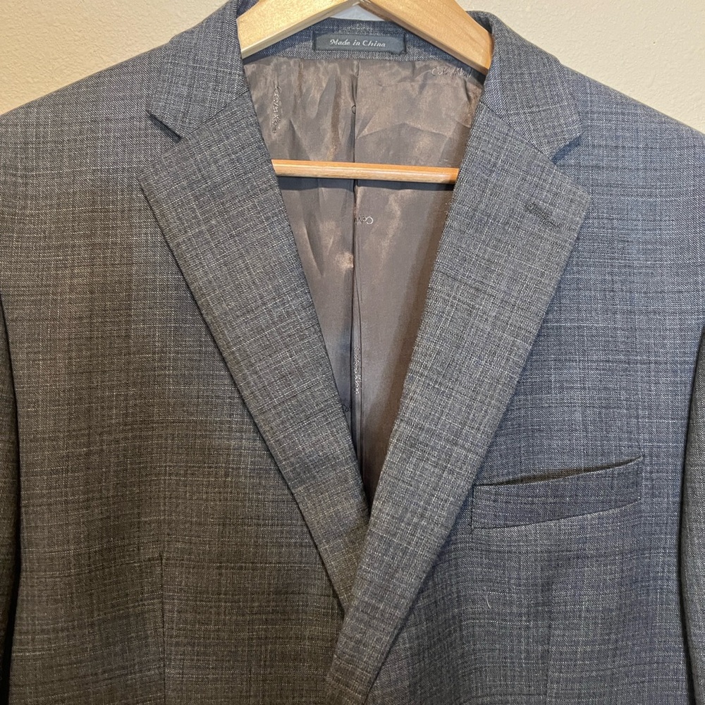 Calvin Klein Gray Lightweight Shirt Jacket Modern Fit - Picture 2 of 7